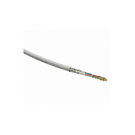 Кабель витая пара Hyperline SFUTP4-C5E-S24-IN-LSZH-WH-305, фото 