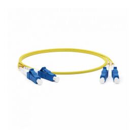 Патч-корд оптический Hyperline FC-S2-9-FC/UR-LC/UR-H-1M-LSZH-YL, фото 