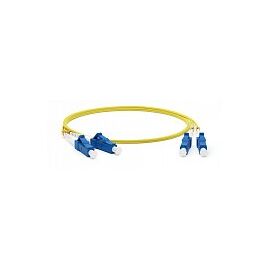 Патч-корд оптический Hyperline FC-D2-9-LC/UR-LC/UR-H-5M-LSZH-YL, фото 