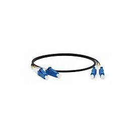 Патч-корд оптический Hyperline FC-D2-9-LC/UR-LC/UR-H-25M-LSZH-BK, фото 
