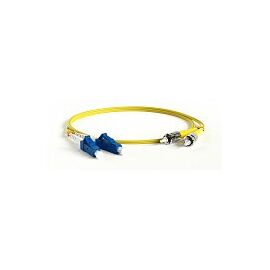 Патч-корд оптический Hyperline FC-D2-9-LC/UR-ST/UR-H-20M-LSZH-YL, фото 