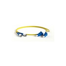 Патч-корд оптический Hyperline FC-D2-9-FC/UR-LC/UR-H-30M-LSZH-YL, фото 