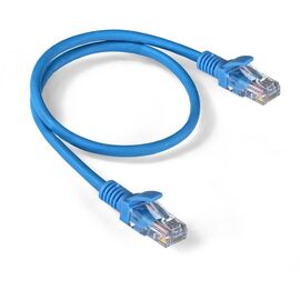 Патч-корд ExeGate UTP-RJ45-RJ45-5e-0,5M-LSZH-BL EX286380RUS, фото 