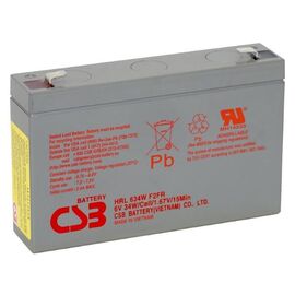 Аккумуляторная батарея CSB HRL 634W F2 6V/9Ah 7607, фото 
