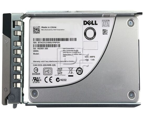 SSD диск для сервера Dell PowerEdge Mixed Use 1.6ТБ 2.5" SATA 6Gb/s 400-AVMW, фото 