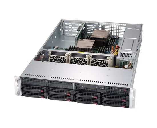 Корпус Supermicro SuperChassis 825TQ-R740WB Rack 740Вт Чёрный 2U, CSE-825TQ-R740WB, фото 
