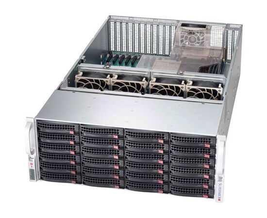 Корпус Supermicro SuperChassis 846XE2C-R1K23B Rack 1200Вт Чёрный 4U, CSE-846XE2C-R1K23B, фото 