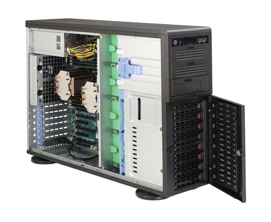 Корпус Supermicro SuperChassis 745BAC-R1K28B2 Tower 1280Вт Чёрный 4U, CSE-745BAC-R1K28B2, фото 