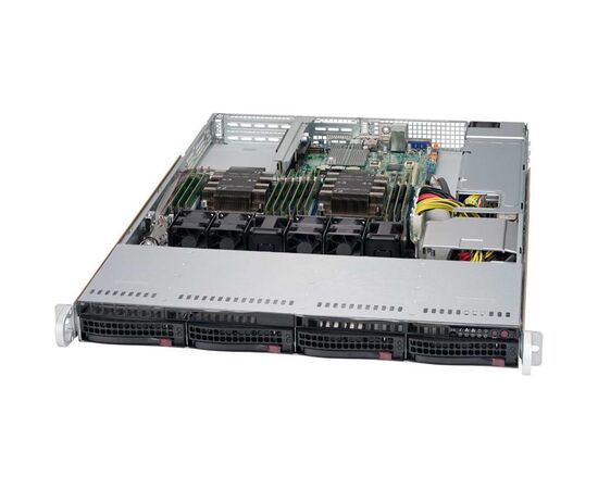 Корпус Supermicro SuperChassis 815TQC-605WB Rack 600Вт Чёрный 1U, CSE-815TQC-605WB, фото 