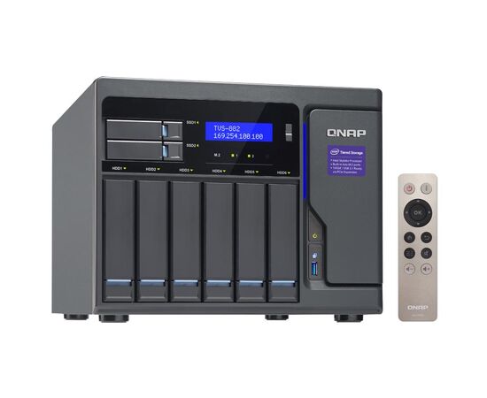 Настольная система хранения QNAP TVS-882 6+2-bay, TVS-882-I3-8G, фото 