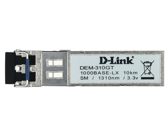 DEM-310GT SFP-трансивер с 1 портом 1000Base-LX для одномодового оптического кабеля (до 10км), фото , изображение 2