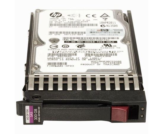 Жесткий диск для сервера HP 300 ГБ SAS 2.5" 10000 об/мин, 6 Gb/s, 507127-B21, фото 