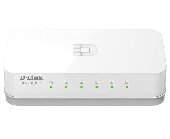 D-Link DES-1005C неуправляемый коммутатор с 5 портами 10/100Base-TX, фото 