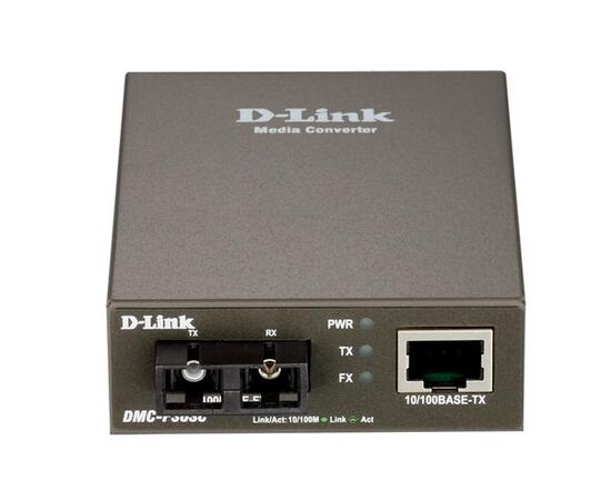 D-Link DMC-F30SC Медиаконвертер из 100BASE-TX по витой паре в 100BASE-FX по одномодовому волокну 30 км SC, фото 