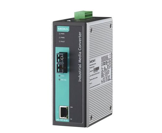 Медиаконвертер Ethernet MOXA IMC-101-M-SC 10/100BaseTX в 100BaseFX (многомодовое оптоволокно), фото , изображение 3