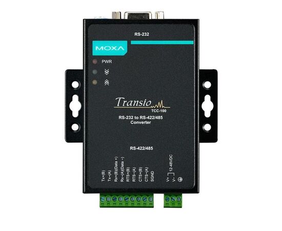 MOXA TCC-100-T Преобразователь интерфейсов RS-232 в RS-422/485 с расширенным диапазоном температур, фото 