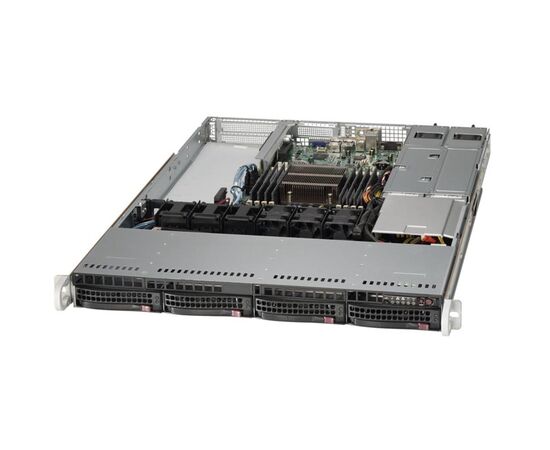 Серверная платформа Supermicro SuperServer 5018R-WR 4x3.5" 1U, SYS-5018R-WR, фото 