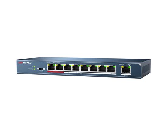 Коммутатор HIKVISION DS-3E0109P-E 8-PoE Неуправляемый 8-ports, DS-3E0109P-E, фото 