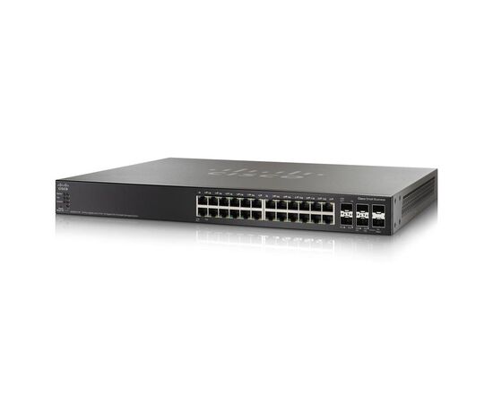 Коммутатор Cisco SG500X-24P 24-PoE Управляемый 28-ports, SG500X-24P-K9-G5, фото 