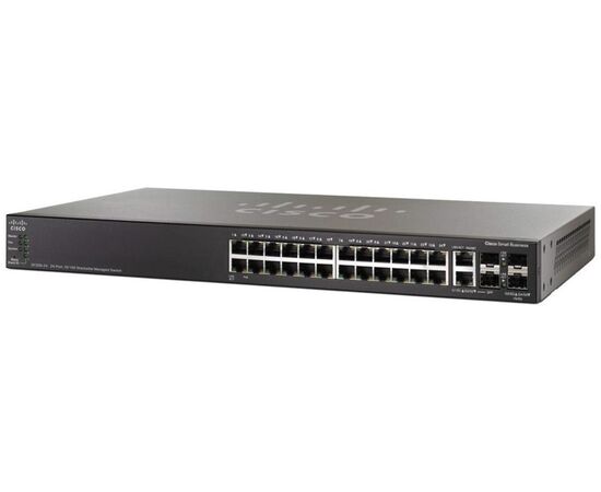 Коммутатор Cisco SF500-24MP 24-PoE Управляемый 28-ports, SF500-24MP-K9-G5, фото 