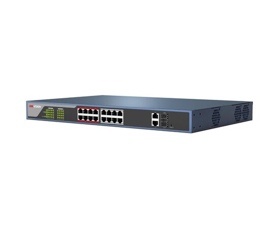 Коммутатор HIKVISION DS-3E1318P-E 16-PoE Smart 18-ports, DS-3E1318P-E, фото 