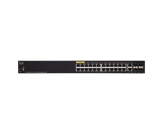 Коммутатор Cisco SF350-24MP 24-PoE Управляемый 28-ports, SF350-24MP-K9-EU, фото 