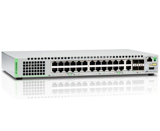 Коммутатор Allied Telesis GS924MX Управляемый 28-ports, AT-GS924MX-50, фото 