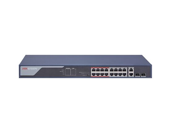 Коммутатор HIKVISION DS-3E0318P-E(B) неуправляемый PoE-коммутатор, фото 