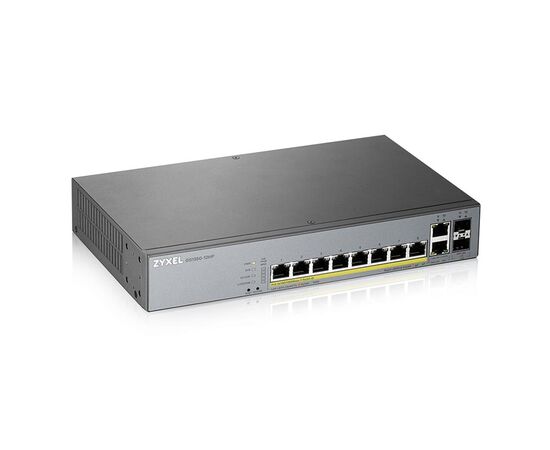 Коммутатор ZyXEL GS1350-12HP 8-PoE Smart 12-ports, GS1350-12HP-EU0101F, фото 