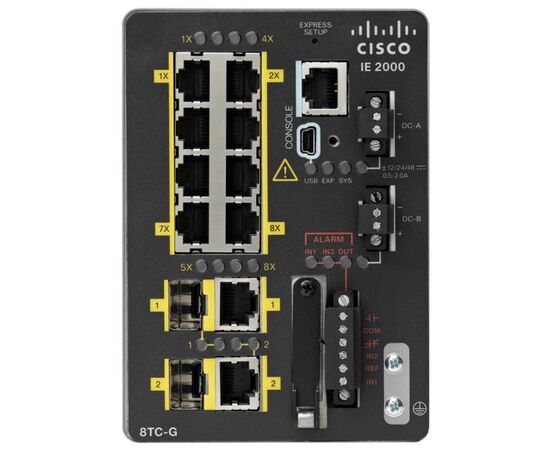 Промышленный управляемый коммутатор Cisco IE-2000-8TC-G-B 8 x 10/100 + 2 x combo Gigabit SFP, фото 