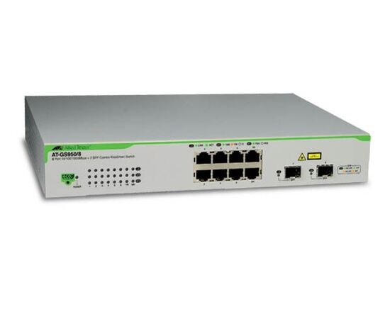 Коммутатор Allied Telesis GS950/8 Smart 10-ports, AT-GS950/8-XX, фото 