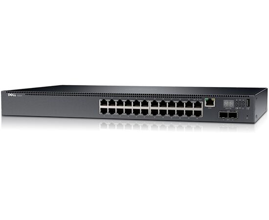 Коммутатор Dell N2024P 24-PoE Управляемый 26-ports, N2024P-ABNW-01, фото 