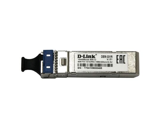 Трансивер D-Link SFP 1000Base-BX-U Одномодовый, DEM-331R/20KM/DD, фото 