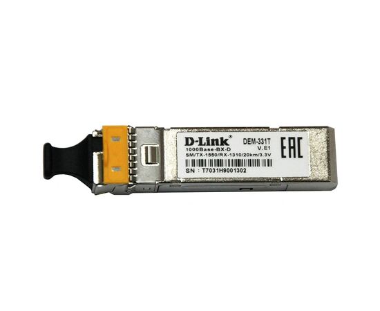 Трансивер D-Link SFP 1000Base-BX-D Одномодовый, DEM-331T/20KM/DD, фото 