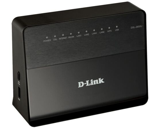 Беспроводной маршрутизатор D-Link DSL-2650U/RA 2.4 ГГц 150 Мб/с, DSL-2650U/RA/U1A, фото 