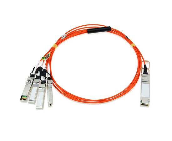 Разветвляющий кабель Cisco QSFP-4X10G-AOC QSFP -> 4 x SFP+ 2.00м, QSFP-4X10G-AOC2M=, фото 