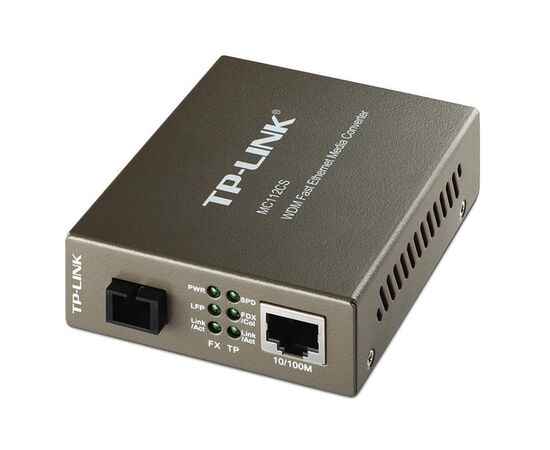 Медиаконвертер TP-Link 100Base-TX-100Base-FX RJ-45-SC, MC112CS, фото 