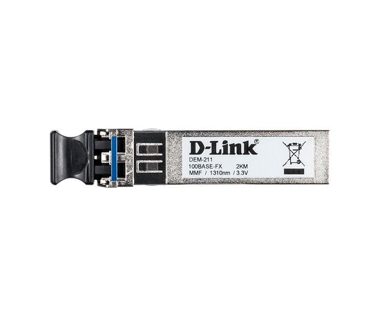 Трансивер D-Link SFP 100Base-FX Многомодовый, DEM-211, фото 