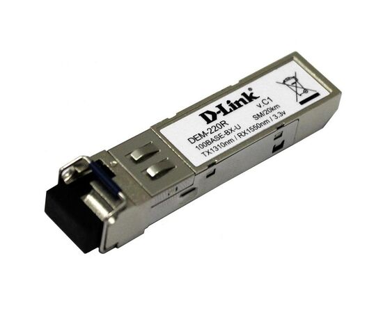 Трансивер D-Link SFP 100Base-BX-U Одномодовый, DEM-220R, фото 