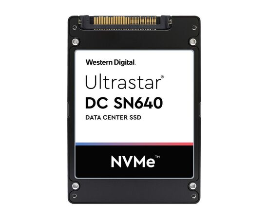 SSD диск для сервера WD Ultrastar DC SN640 960ГБ 2.5" U.2 NVMe PCIe 3.1 x4 TLC 0TS1960, фото 