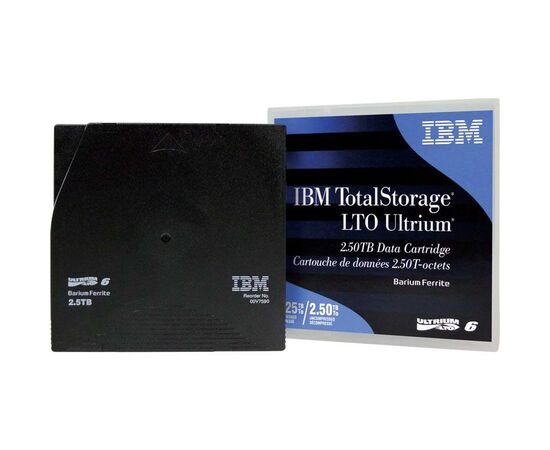 Лента IBM LTO-6 2500/6250ГБ labeled 1-pack, 00V7590L, фото 