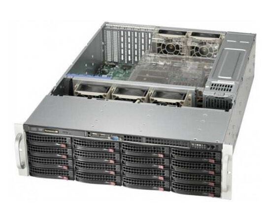 Корпус Supermicro SuperChassis 836BE16-R1K28B Rack 1280Вт Чёрный 3U, CSE-836BE16-R1K28B, фото 