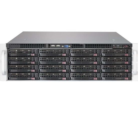 Корпус Supermicro SuperChassis 836BHE26-R1K28B Rack 1280Вт Чёрный 3U, CSE-836BE26-R1K28B, фото 