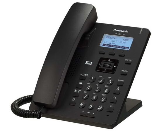 IP-телефон Panasonic KX-HDV130 SIP Чёрный, KX-HDV130RUB, фото 