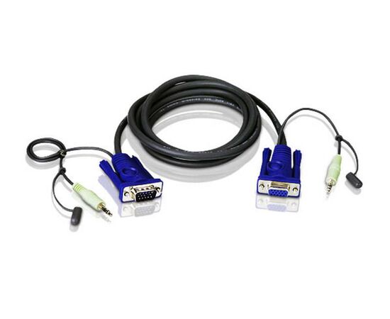 ATEN 2L-2402A – 1.8м, VGA KVM кабель с поддержкой звука, фото 