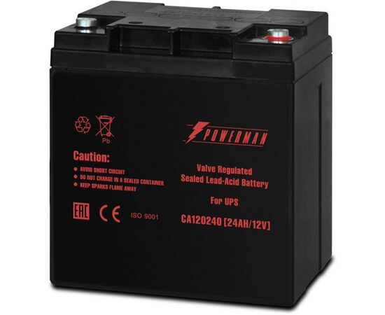 Батарея для ИБП Powerman CA12240, POWERMAN Battery 12V/24AH, фото 