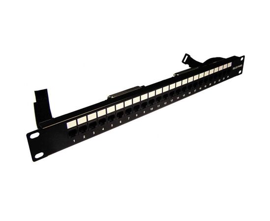 Патч-панель LANMASTER 24-ports RJ-45 1U, TWT-PP24TLC-45, фото 