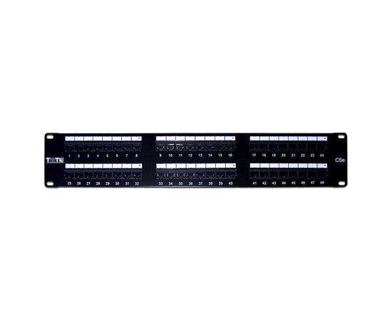 Патч-панель LANMASTER 48-ports UTP RJ-45 2U, TWT-PP48UTP, фото 