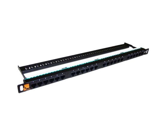 Патч-панель LANMASTER 24-ports UTP RJ-45 0.5U, LAN-PPC24U5E, фото 