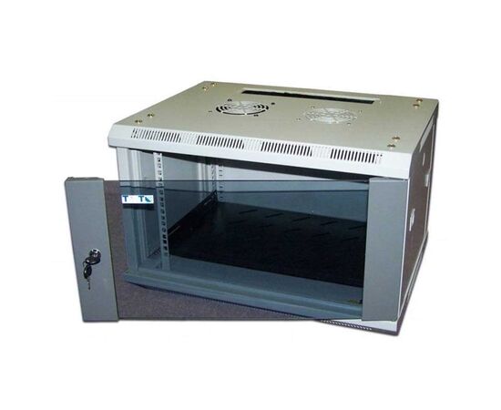 Настенный шкаф LANMASTER PRO 12U Ш600xГ450мм Серый, TWT-CBW2-12U-6X4, фото 